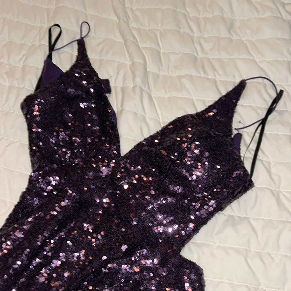 Purple homecoming sequence mini dress size 1/2 Windsor